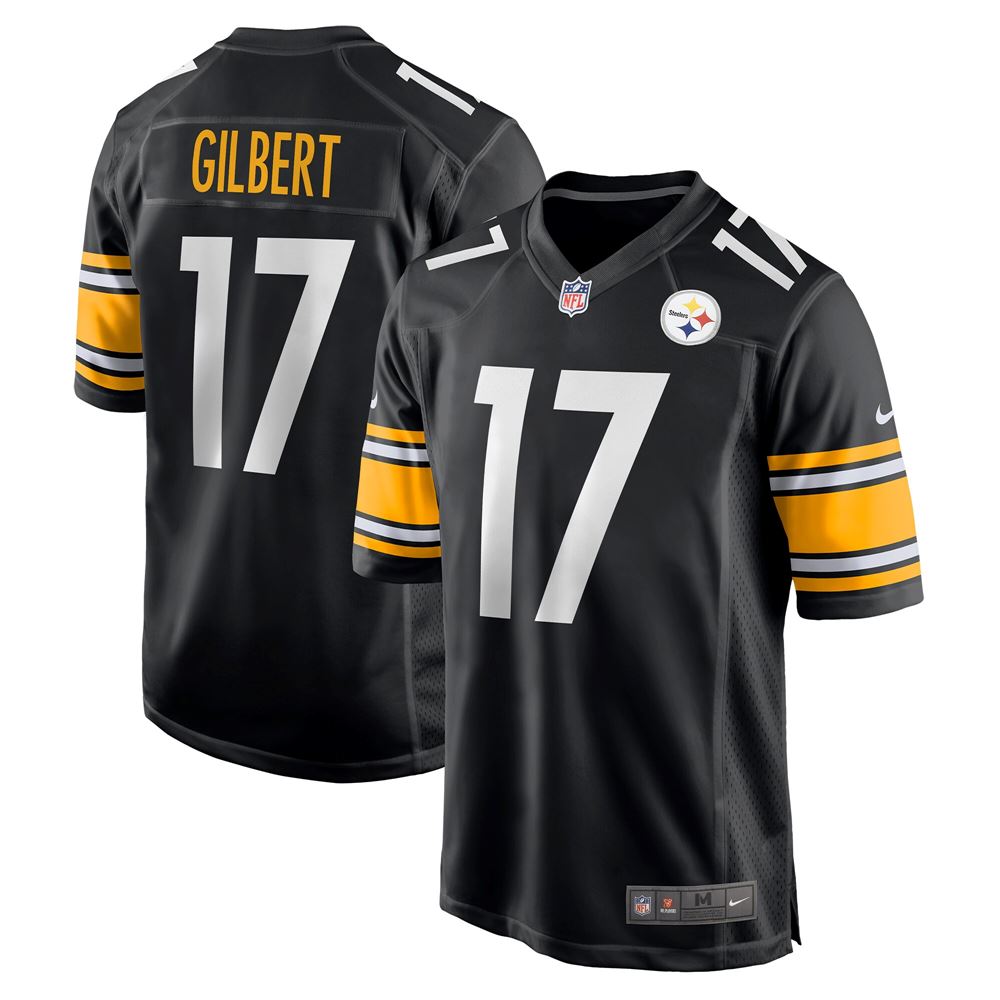 Men's Mark Gilbert Pittsburgh Steelers Game Jersey Black