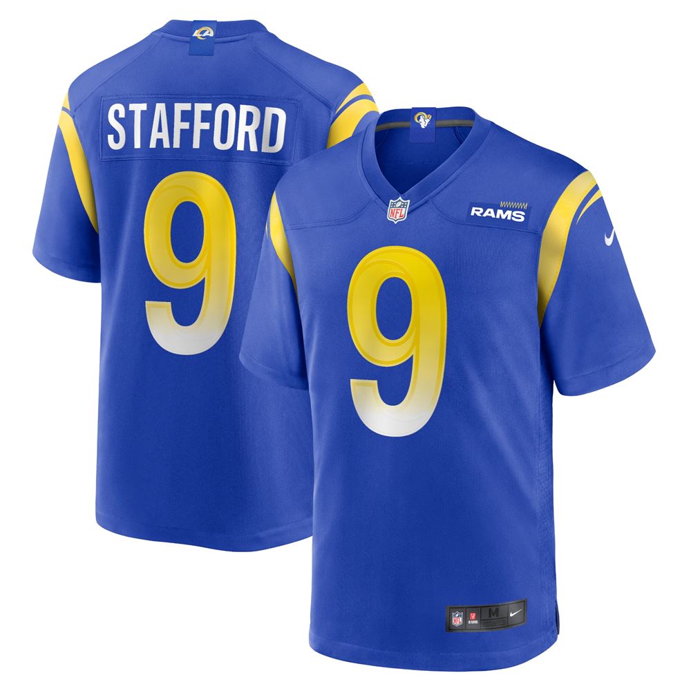 Men's Matthew Stafford Los Angeles Rams Player Game Jersey Royal