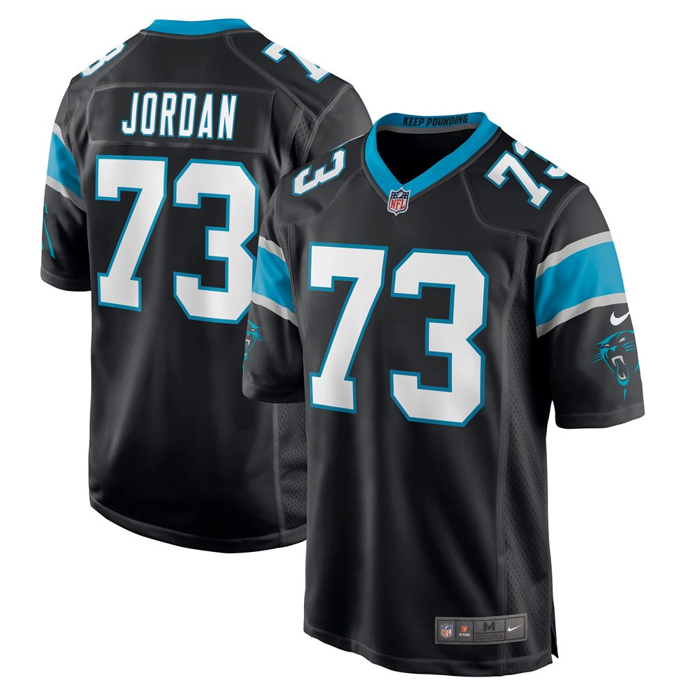 Men's Michael Jordan Carolina Panthers Game Jersey Black