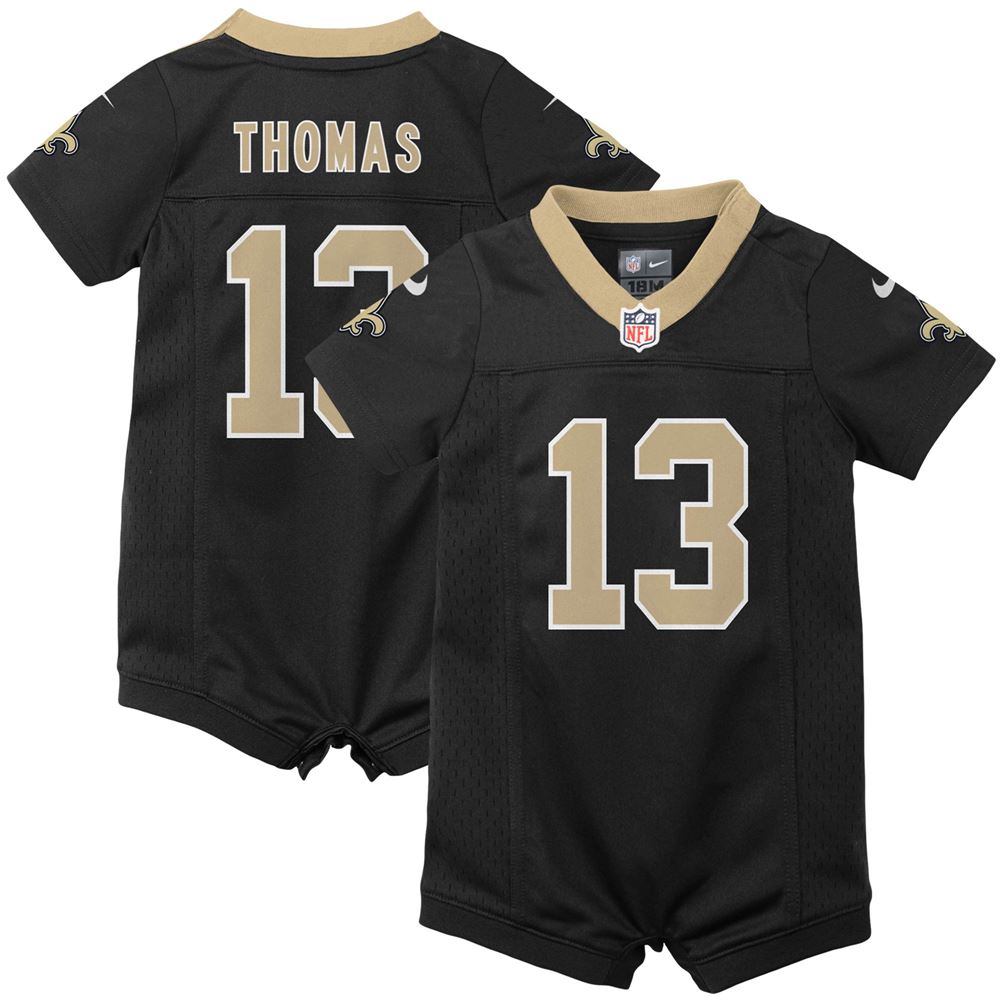 Men's Michael Thomas New Orleans Saints Newborn Infant Romper Jersey Black