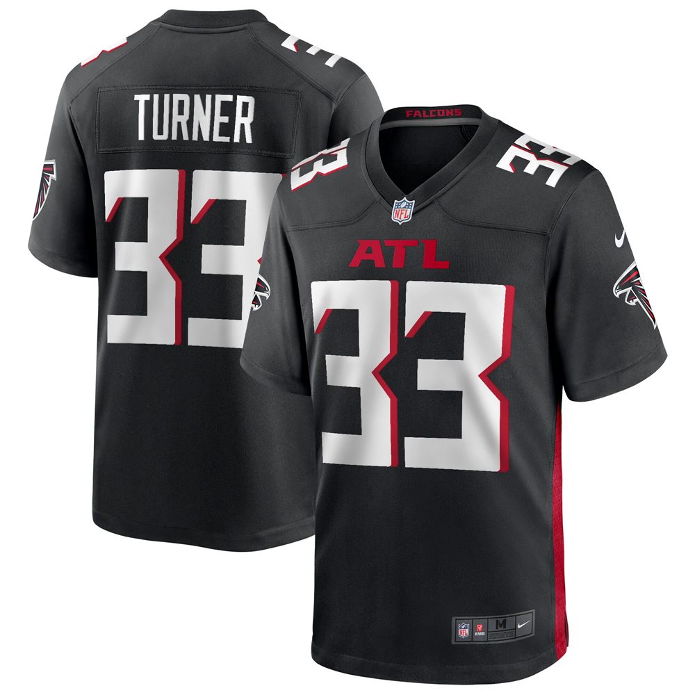 Men's Michael Turner Atlanta Falcons Game Retired Player Jersey Black