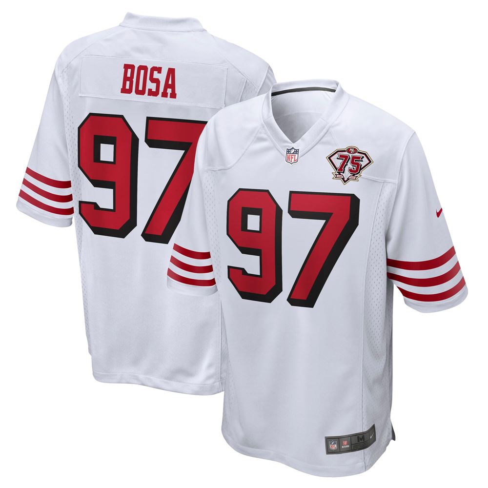 Men's Nick Bosa San Francisco 49ers 75th Anniversary 2nd Alternate Game Jersey