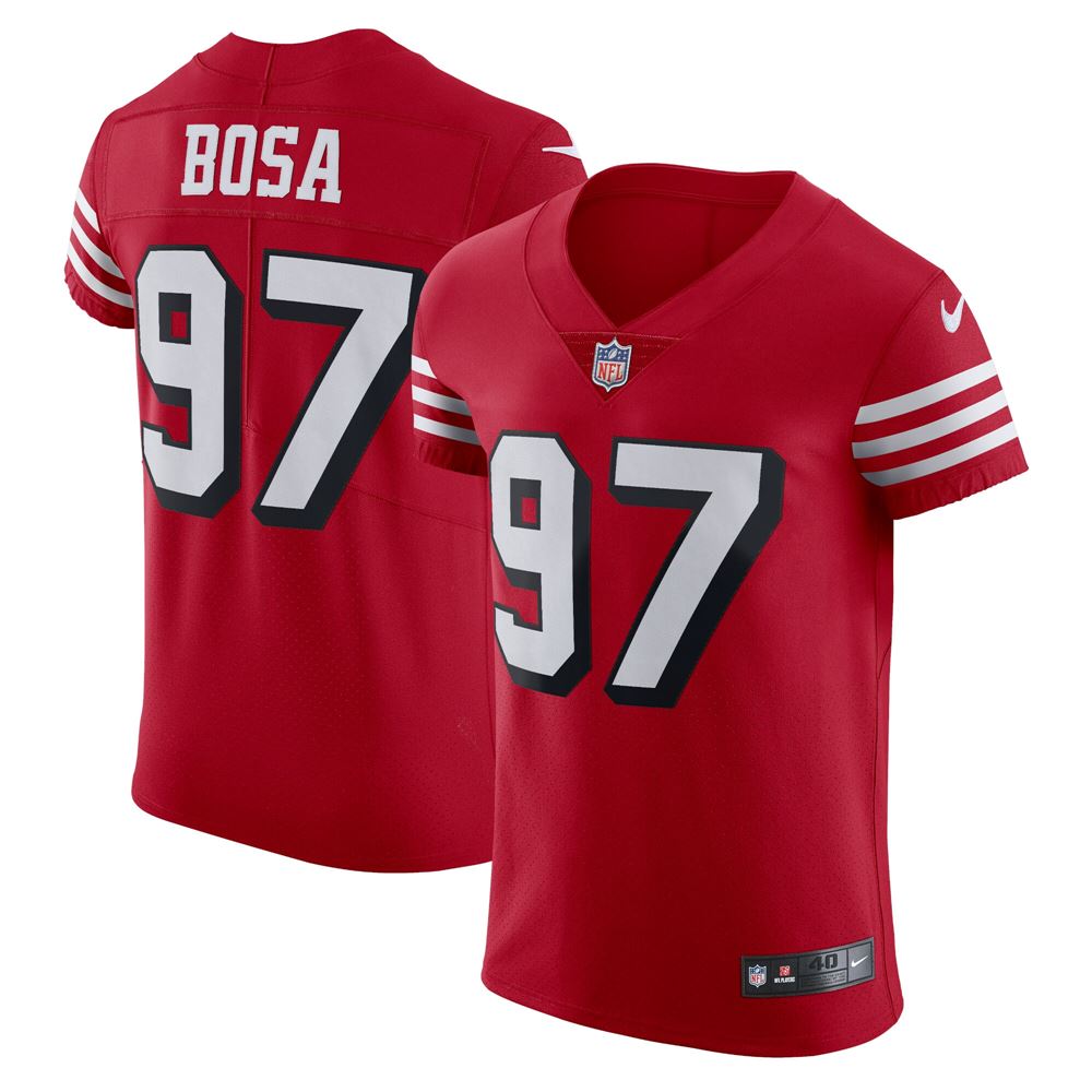 Men's Nick Bosa San Francisco 49ers Alternate Vapor Elite Jersey Scarlet