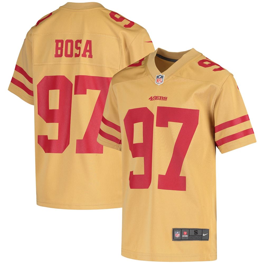 Men's Nick Bosa San Francisco 49ers Youth Inverted Game Jersey Gold