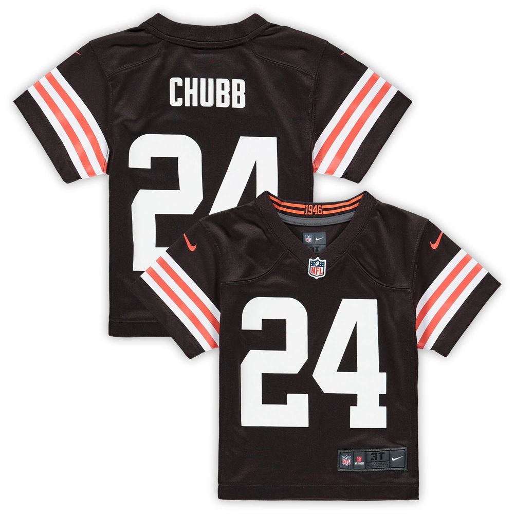 Men's Nick Chubb Cleveland Browns Toddler Game Jersey Brown