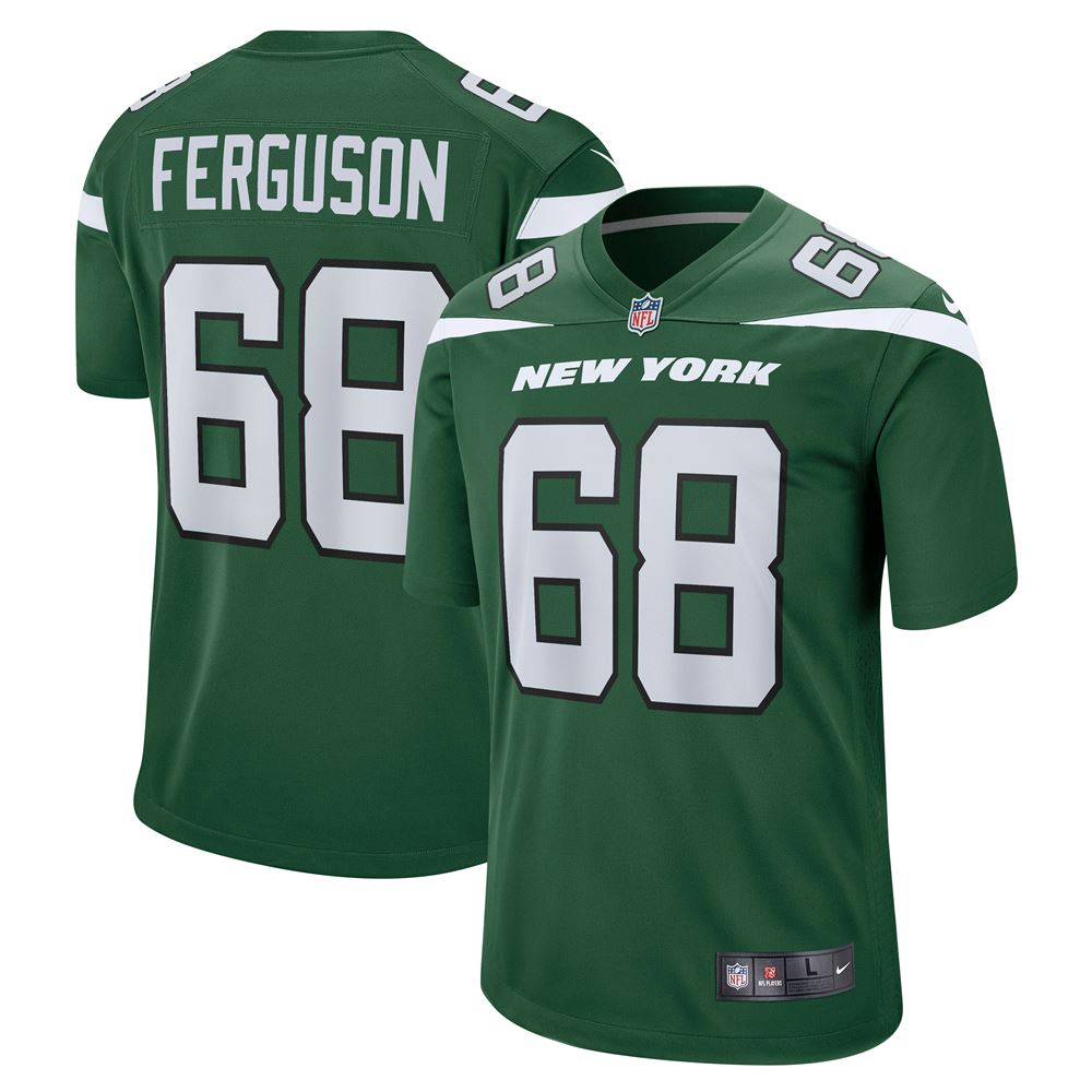 Men's Parker Ferguson New York Jets Game Jersey Gotham Green
