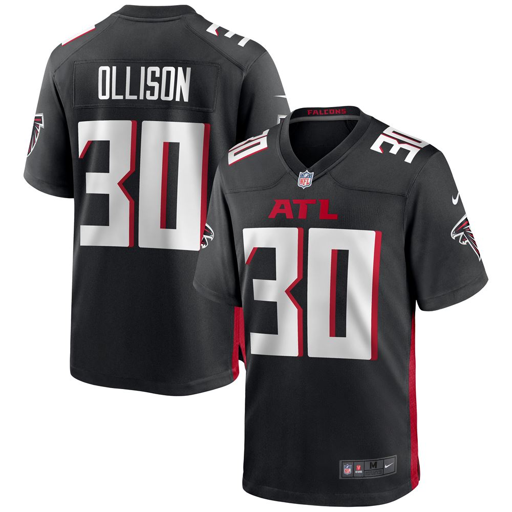 Men's Qadree Ollison Atlanta Falcons Game Jersey Black