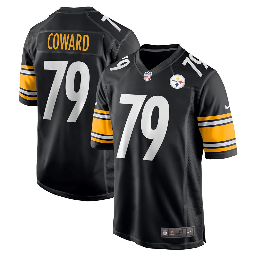 Men's Rashaad Coward Pittsburgh Steelers Game Jersey Black