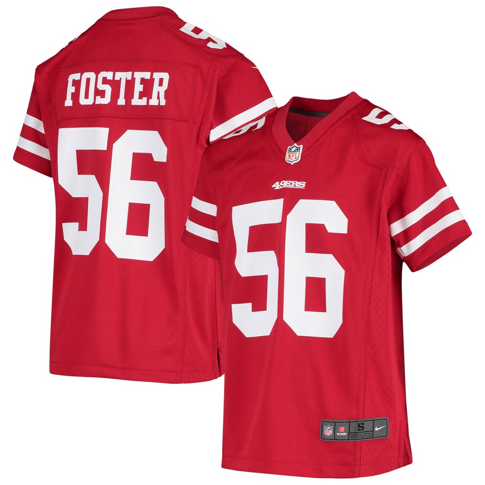 Men's Reuben Foster San Francisco 49ers Youth Game Player Jersey Scarlet