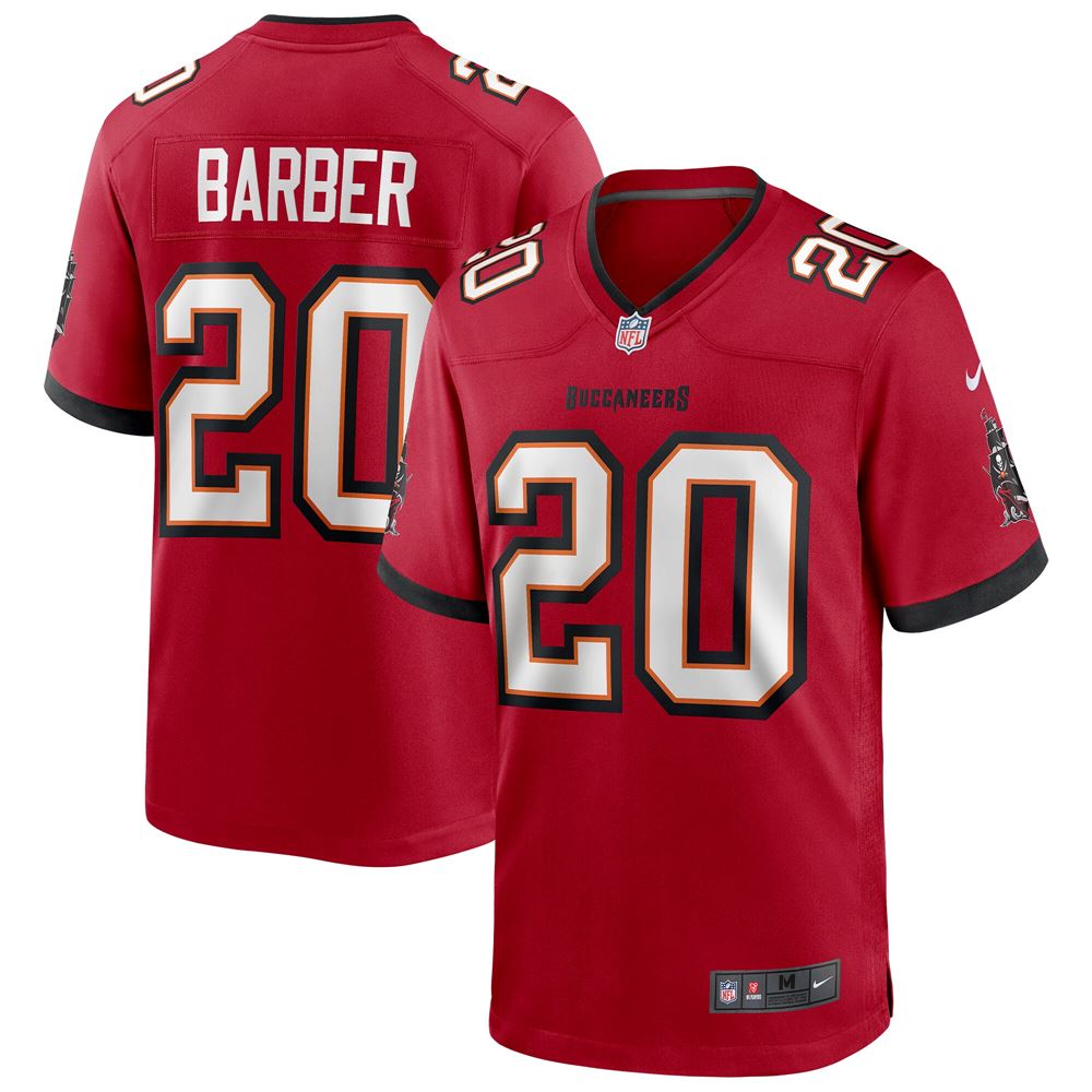 Men's Ronde Barber Tampa Bay Buccaneers Game Retired Player Jersey Red