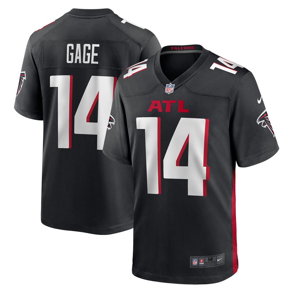 Men's Russell Gage Atlanta Falcons Game Player Jersey Black - Luxwoo.com