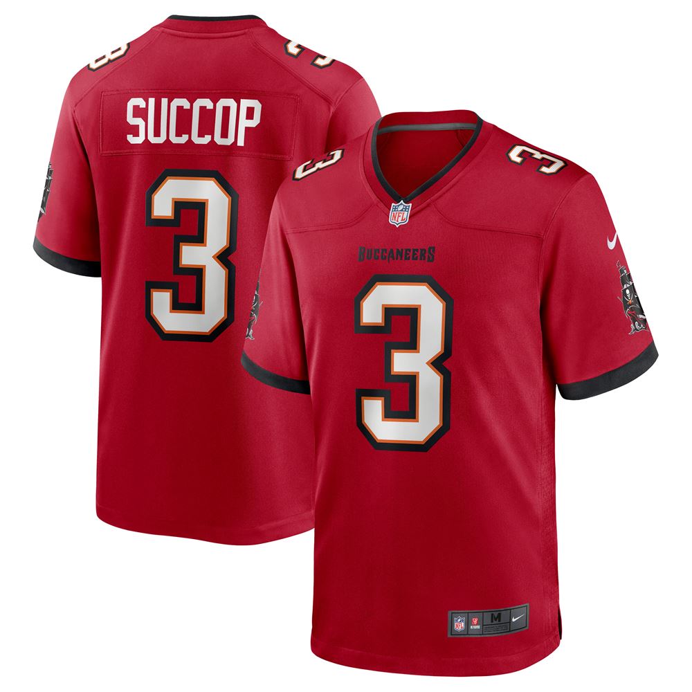 Men's Ryan Succop Tampa Bay Buccaneers Team Game Jersey Red