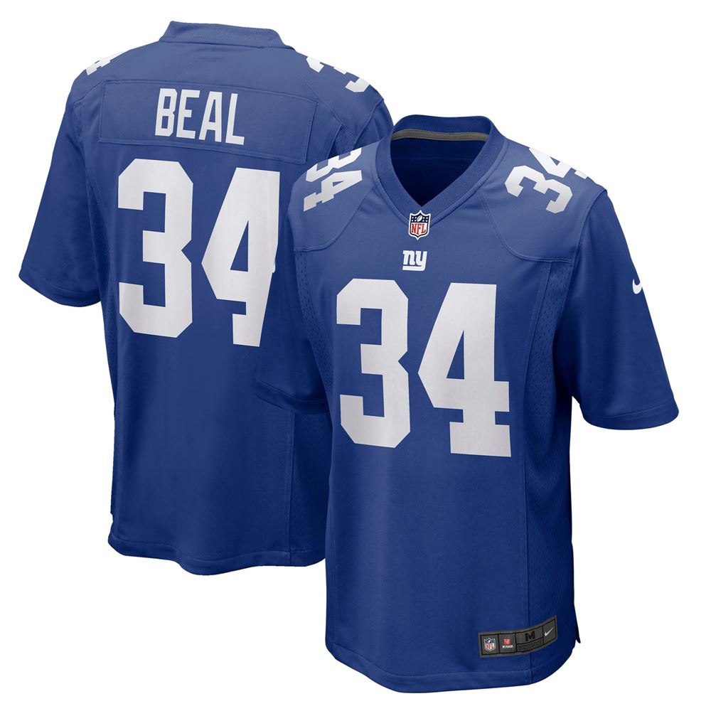 Men's Sam Beal New York Giants Game Player Jersey Royal