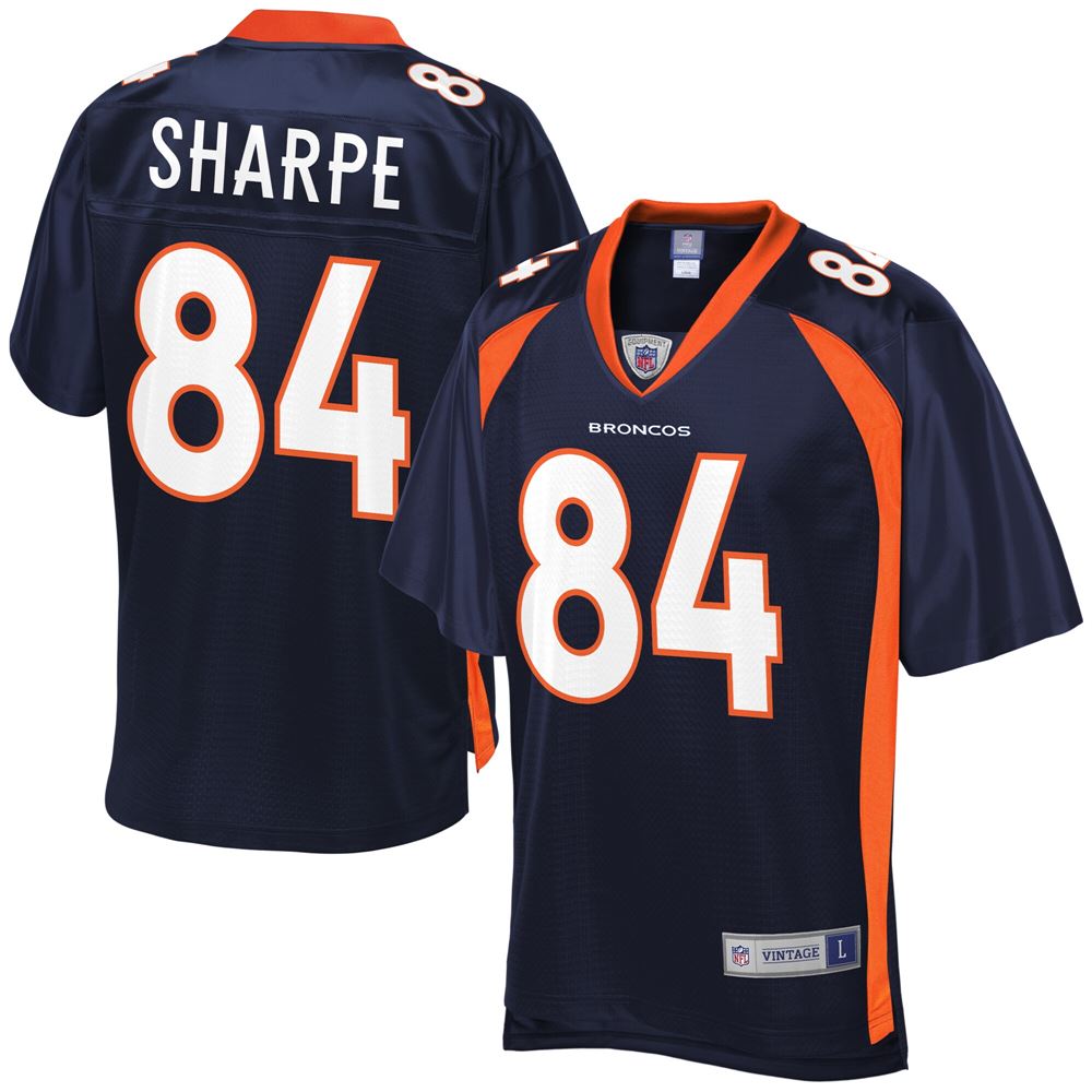 Men's Shannon Sharpe Denver Broncos Retired Player Jersey Navy