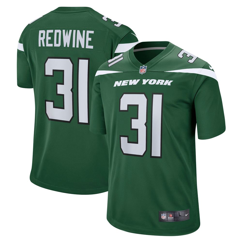 Men's Sheldrick Redwine New York Jets Game Jersey Gotham Green