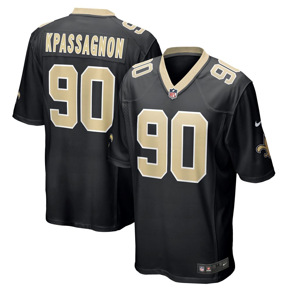 Men's Tanoh Kpassagnon New Orleans Saints Game Jersey Black