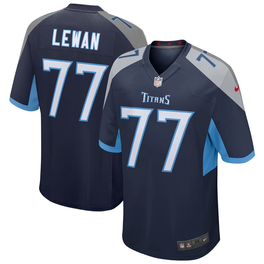 Men's Taylor Lewan Tennessee Titans Game Jersey Navy