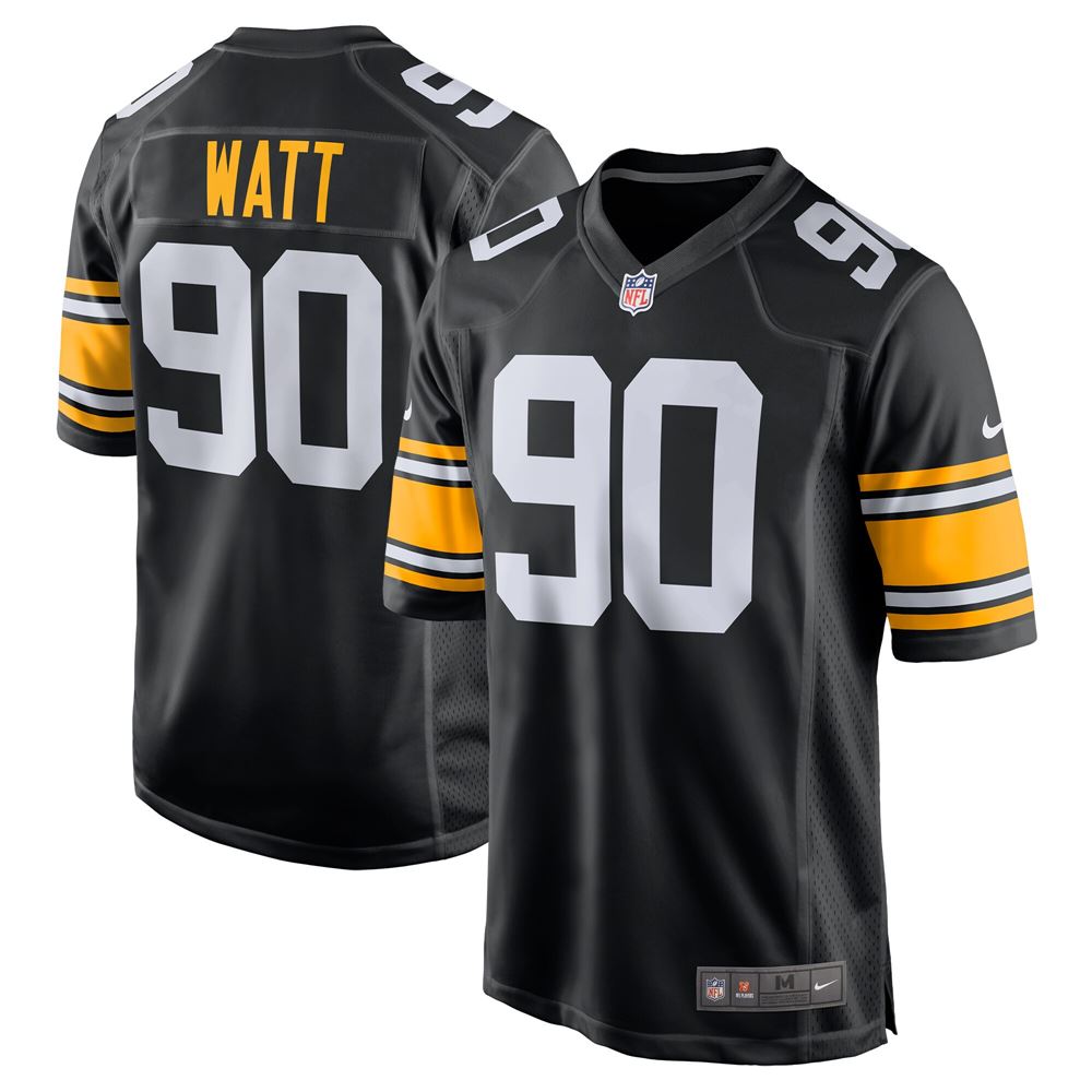 Men's Tj Watt Pittsburgh Steelers Alternate Game Jersey Black