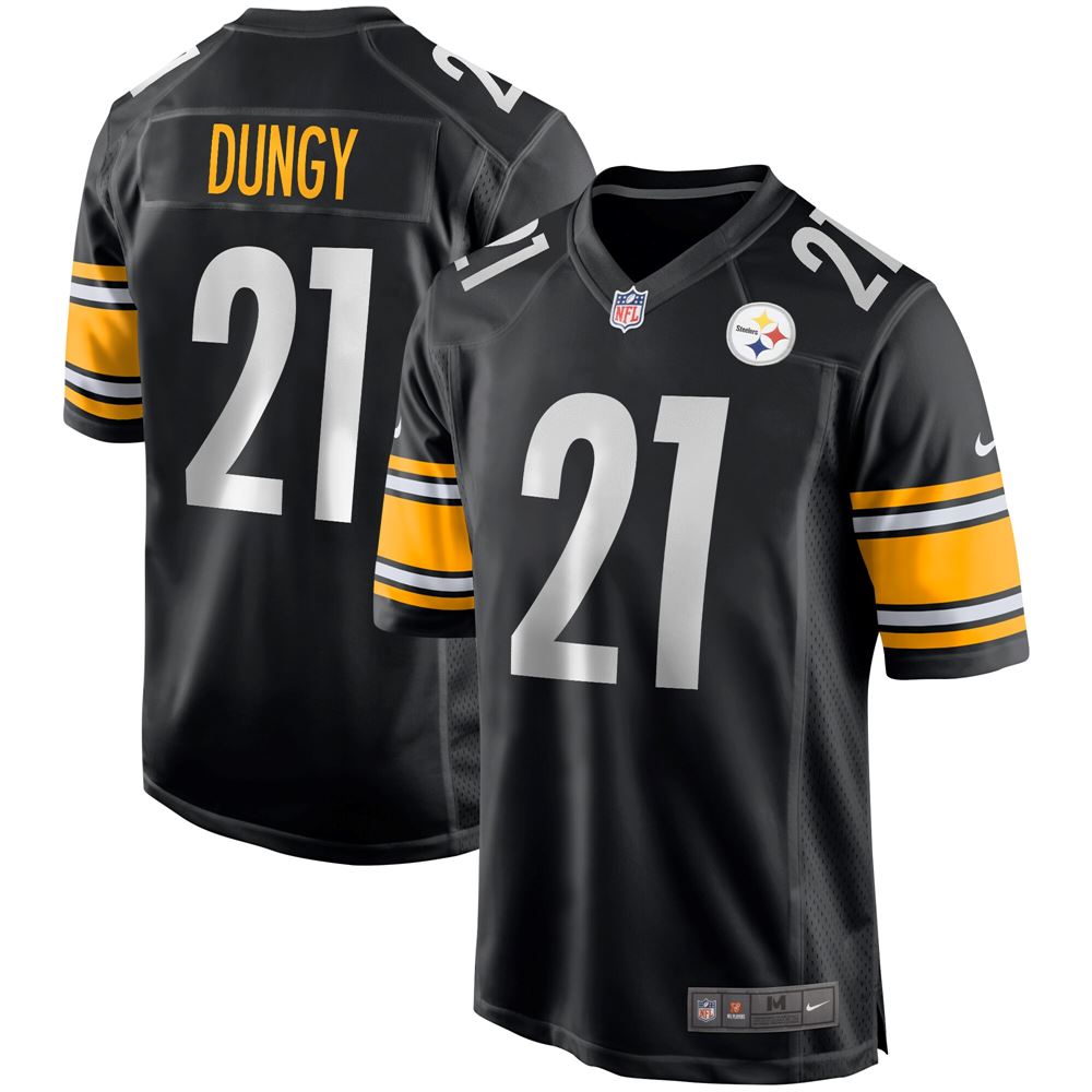 Men's Tony Dungy Pittsburgh Steelers Game Retired Player Jersey Black