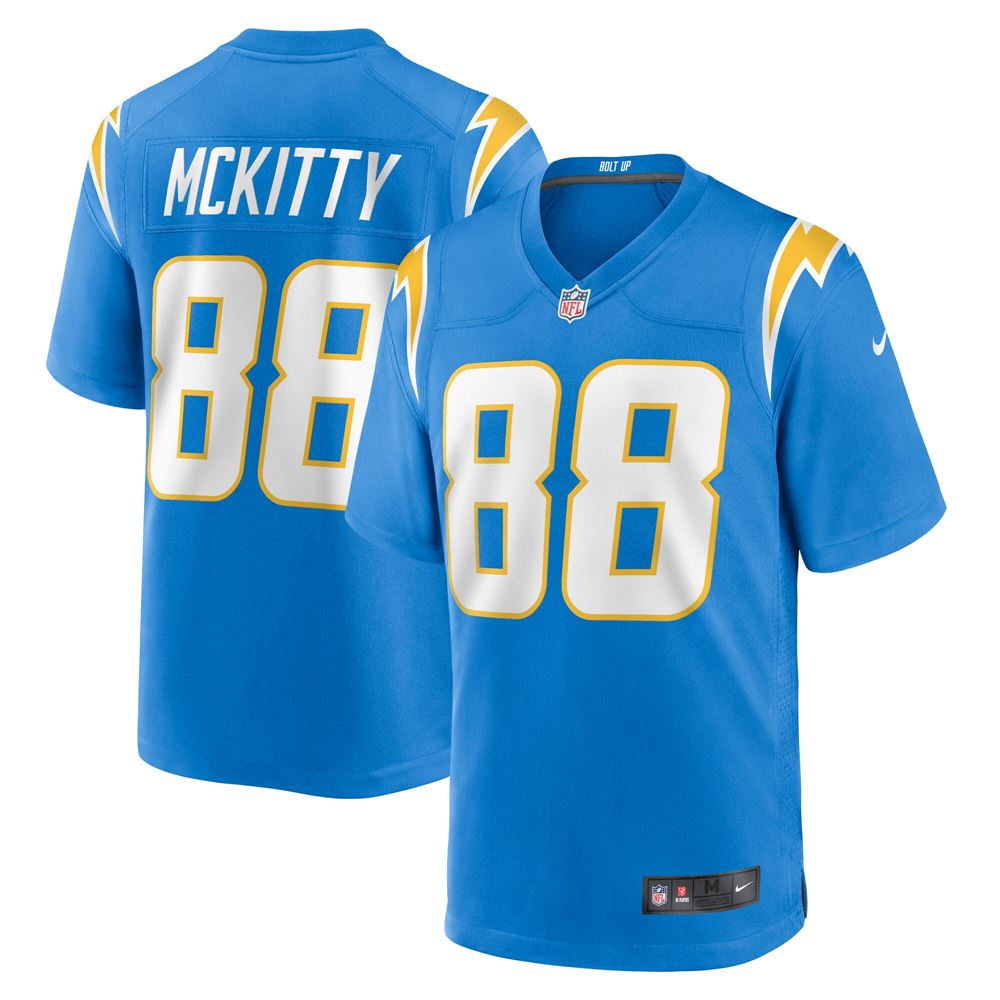 Men's Tre Mckitty Los Angeles Chargers Game Jersey Powder Blue
