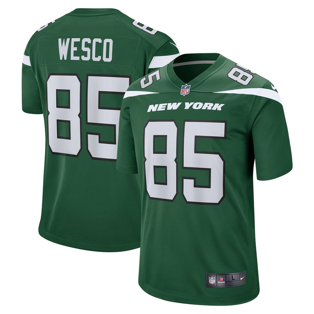 Men's Trevon Wesco New York Jets Game Jersey Gotham Green