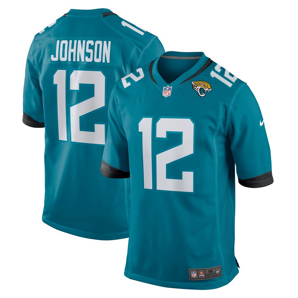 Men's Tyron Johnson Jacksonville Jaguars Game Player Jersey Teal