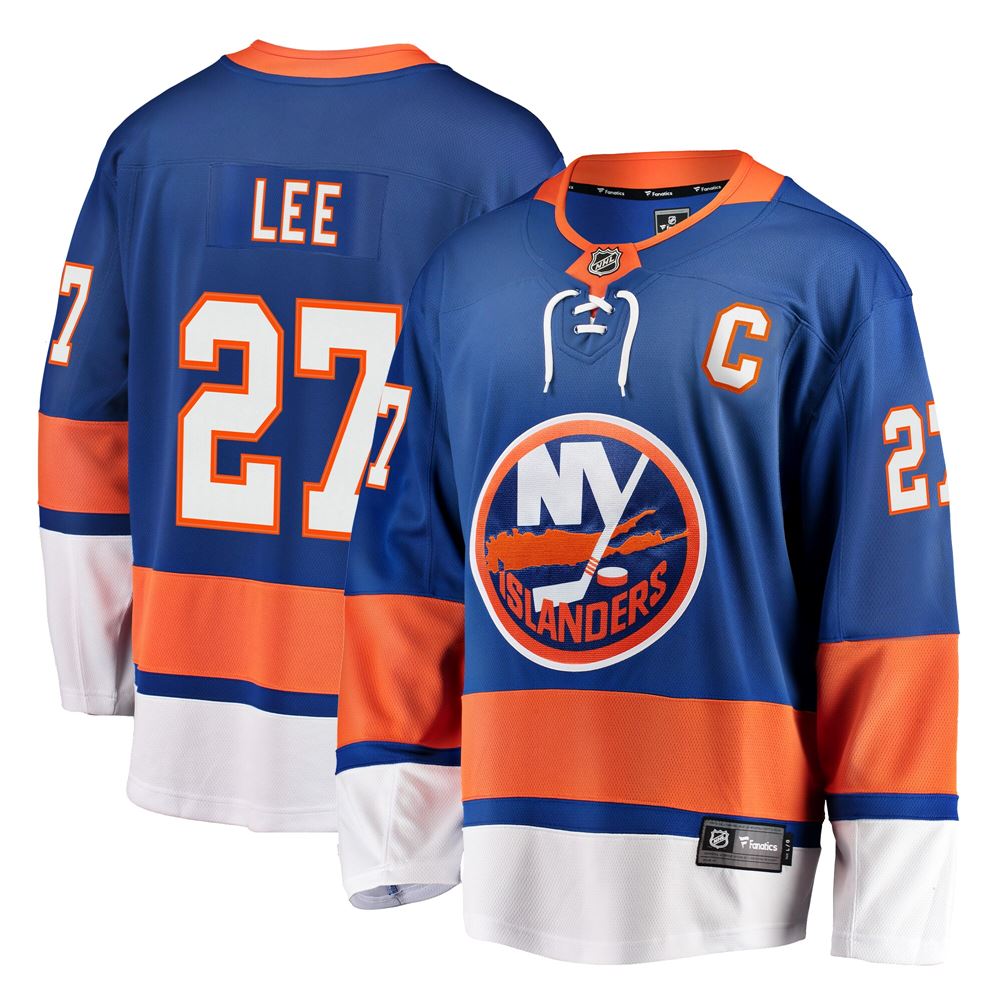 Men's Anders Lee New York Islanders Home Premier Breakaway Player Jersey Royal