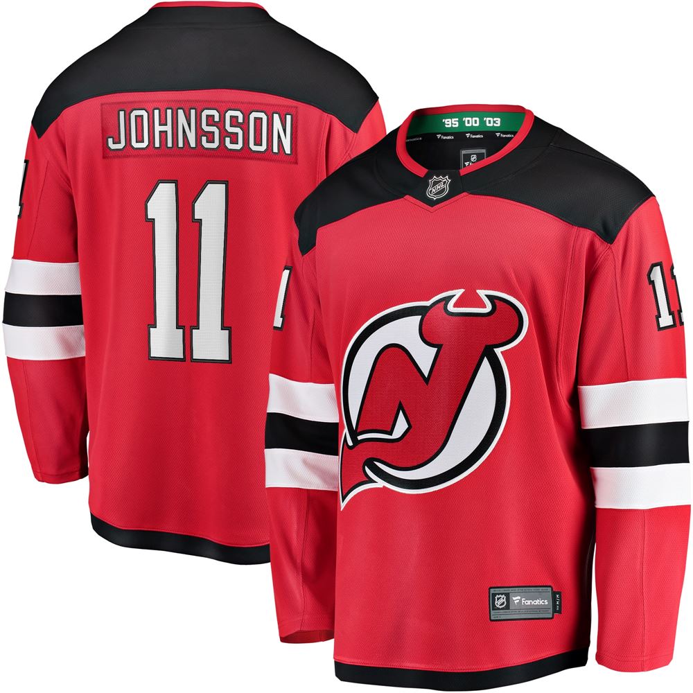 Men's Andreas Johnsson New Jersey Devils Youth Breakaway Player Jersey Red