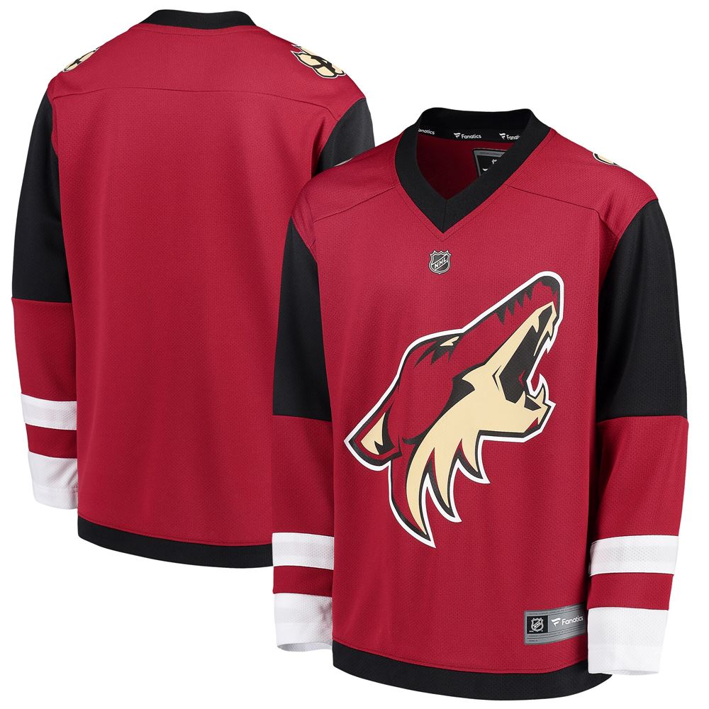 Men's Arizona Coyotes Youth Home Replica Blank Jersey Red