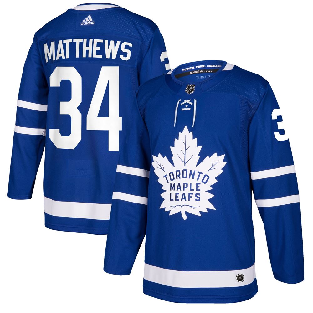 Men's Auston Matthews Toronto Maple Leafs Player Jersey Blue