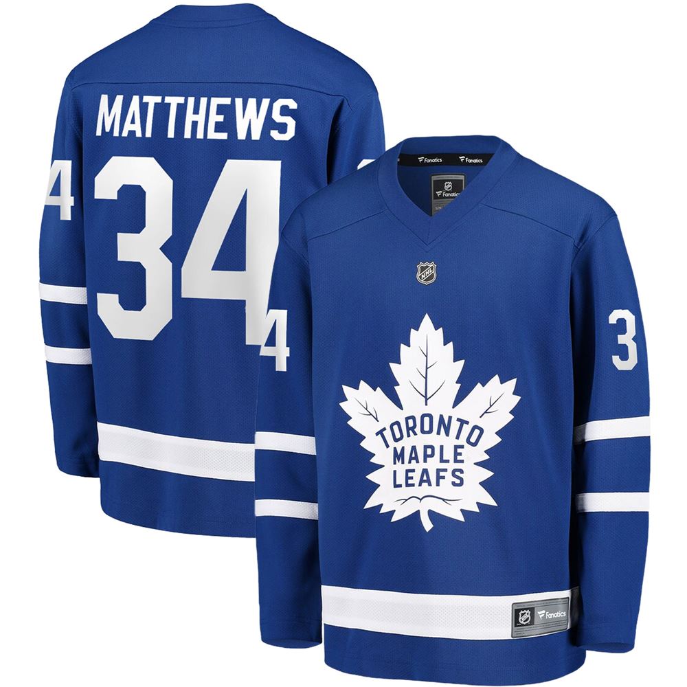 Men's Auston Matthews Toronto Maple Leafs Youth Premier Home Replica Player Jersey Blue