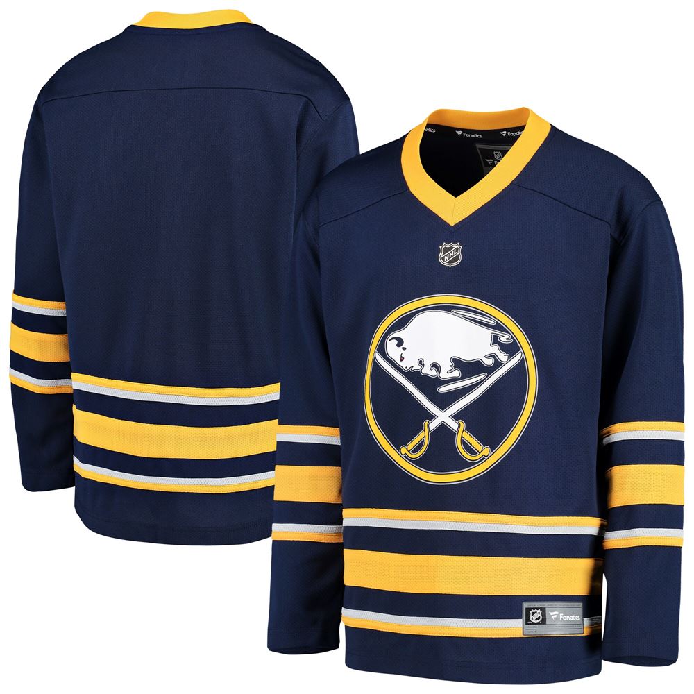 Men's Buffalo Sabres Youth Home Replica Blank Jersey Blue