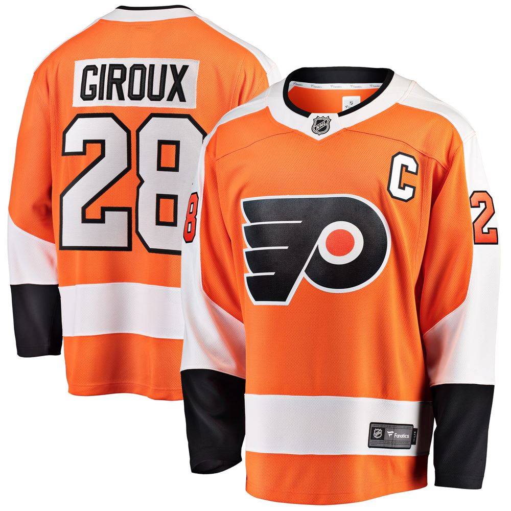 Men's Claude Giroux Philadelphia Flyers Youth Home Breakaway Player Jersey Orange