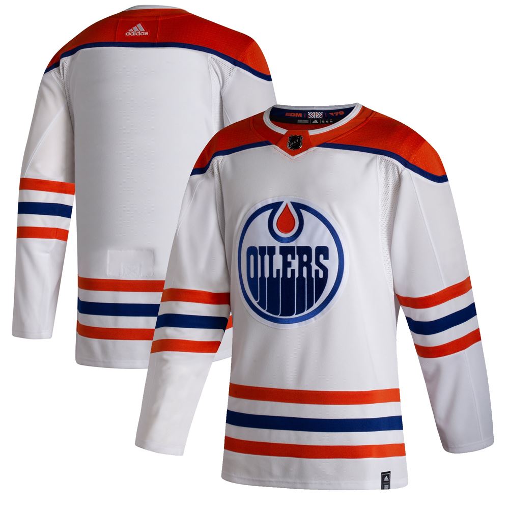 Men's Edmonton Oilers 202021 Reverse Retro Jersey White
