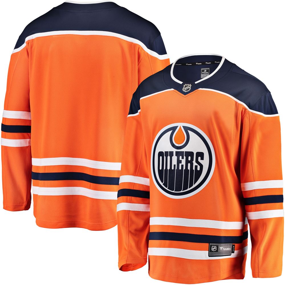 Men's Edmonton Oilers Breakaway Home Jersey Orange
