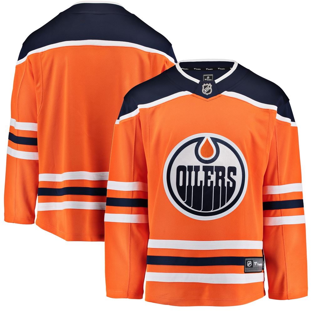 Men's Edmonton Oilers Youth Breakaway Home Jersey Orange