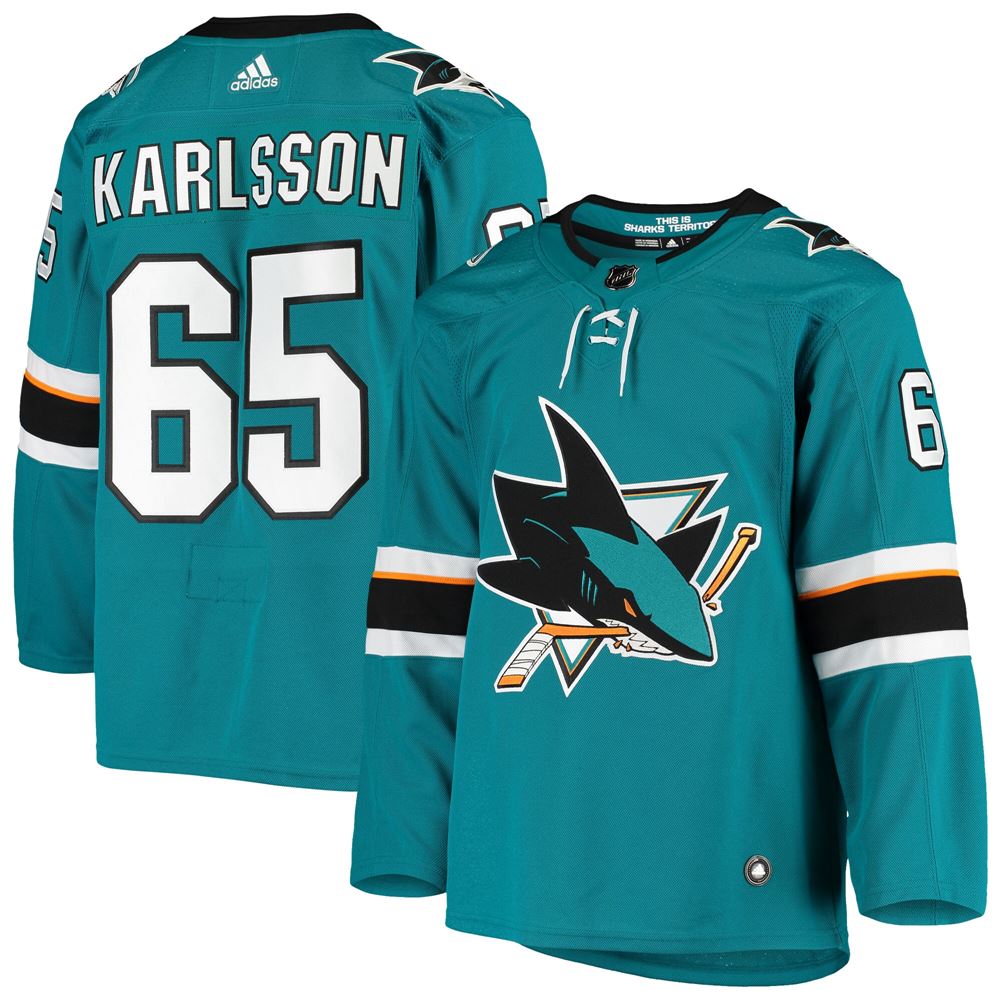 Men's Erik Karlsson San Jose Sharks Home Player Jersey Teal