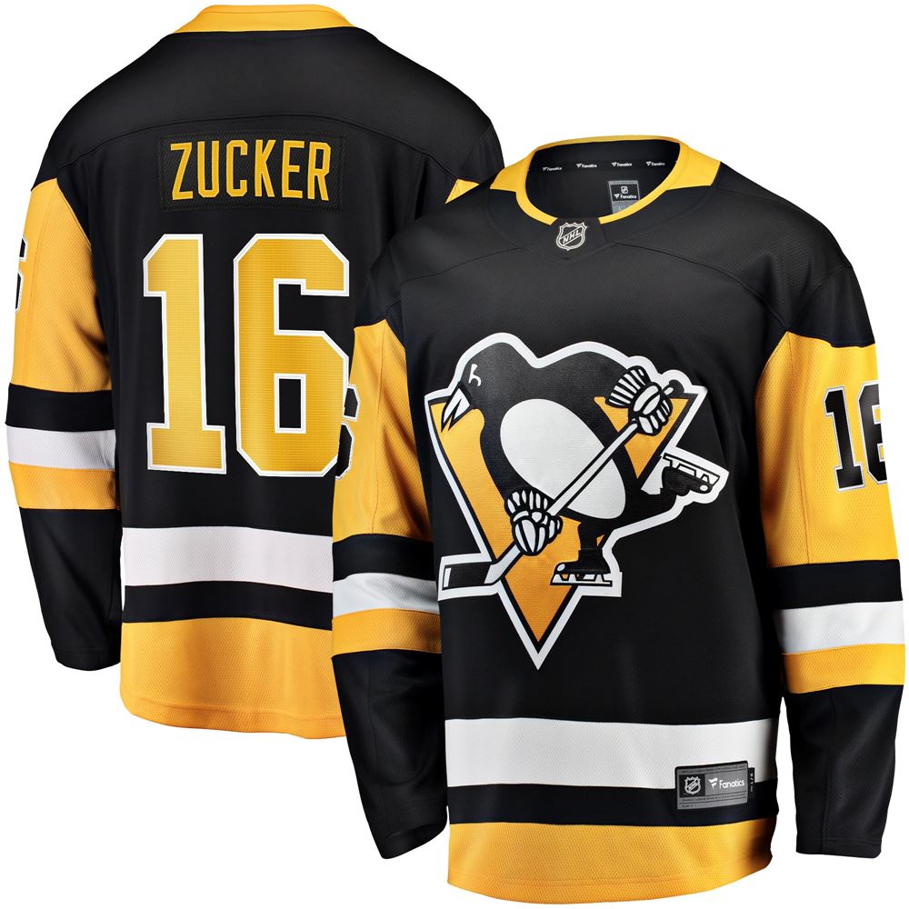 Men's Jason Zucker Pittsburgh Penguins Breakaway Player Jersey Black