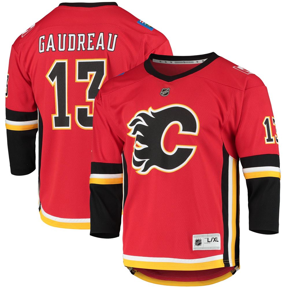 Men's Johnny Gaudreau Calgary Flames Youth 202021 Alternate Replica Player Jersey Red