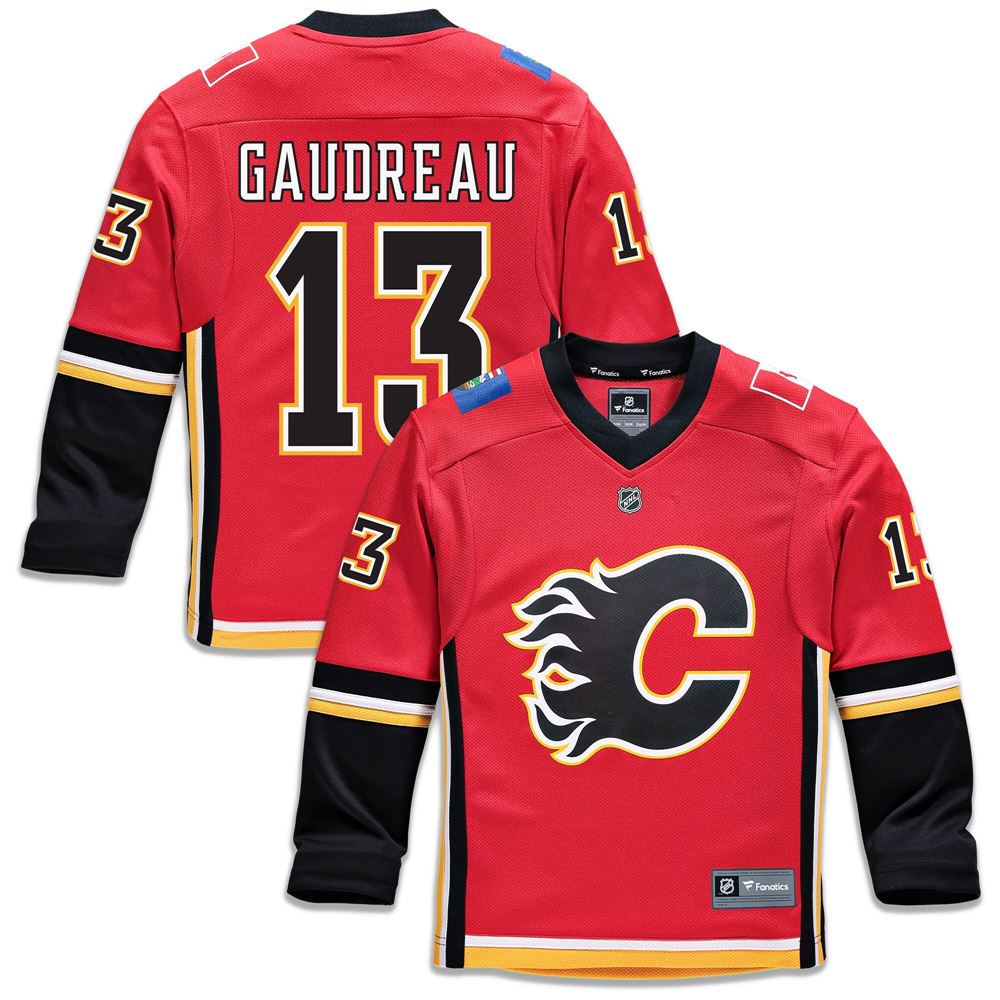 Men's Johnny Gaudreau Calgary Flames Youth Replica Player Jersey Red