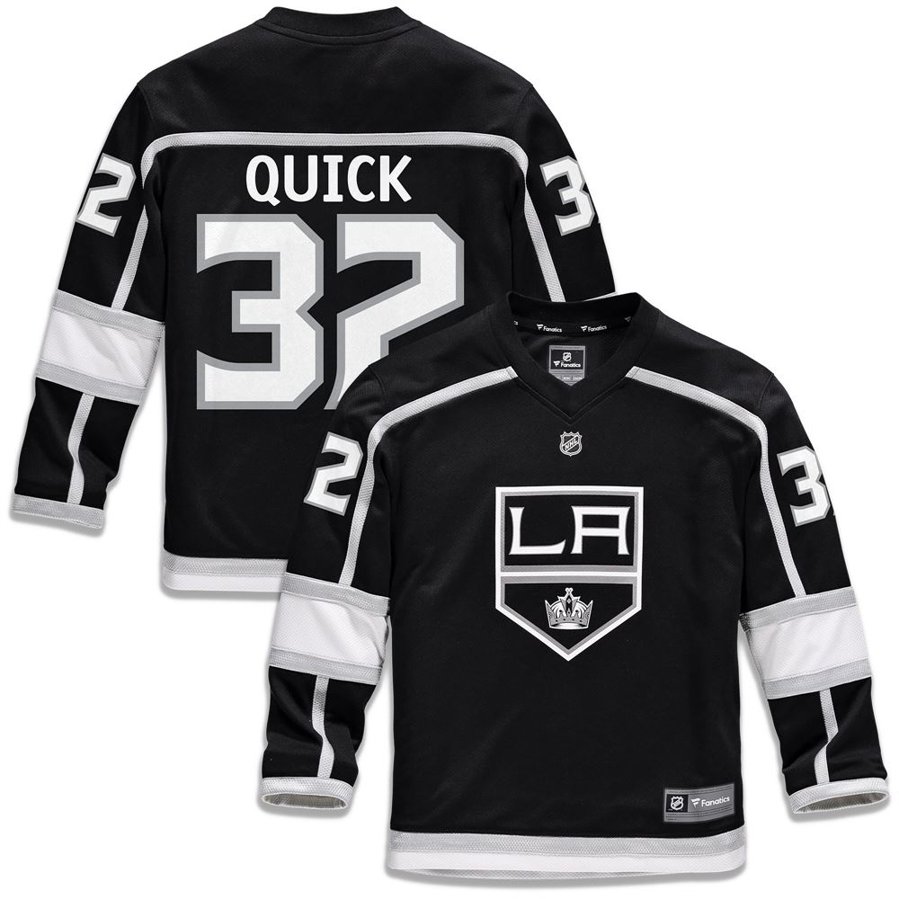 Men's Jonathan Quick Los Angeles Kings Youth Replica Player Jersey Black