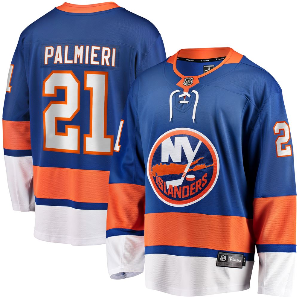 Men's Kyle Palmieri New York Islanders 201718 Home Breakaway Replica Jersey Royal