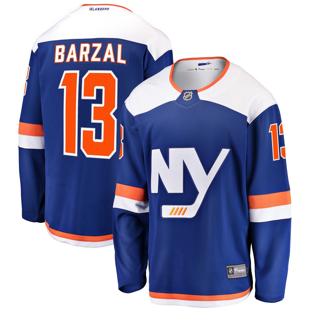 Men's Mathew Barzal New York Islanders Alternate Breakaway Jersey