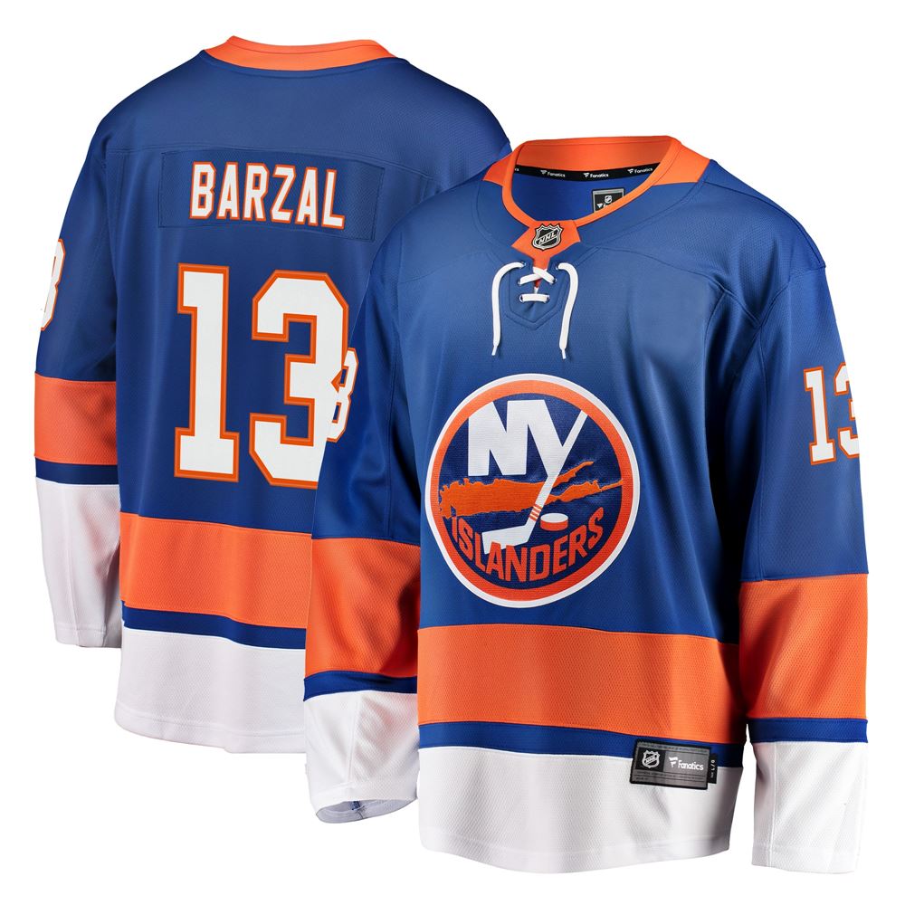 Men's Mathew Barzal New York Islanders Home Premier Breakaway Player Jersey