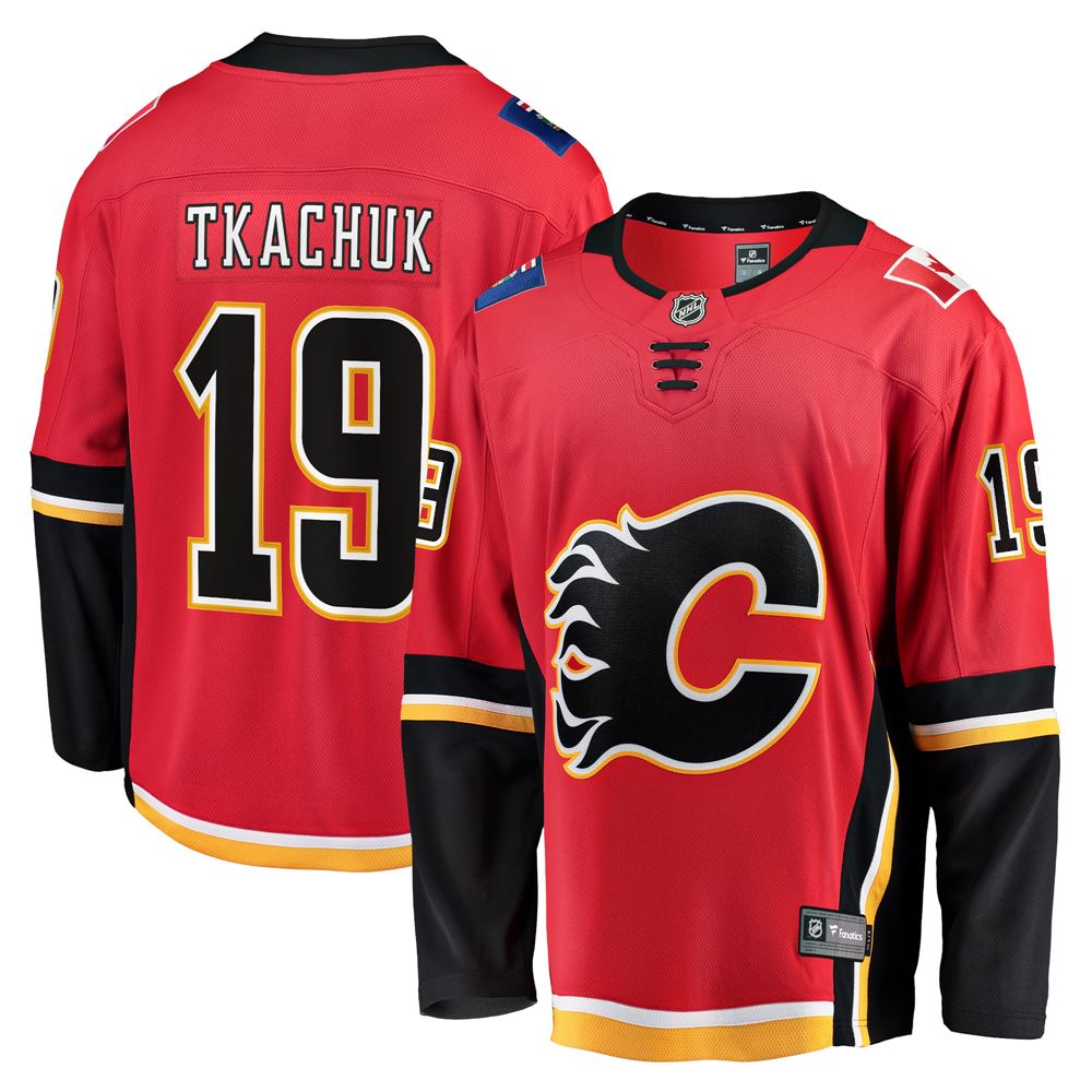 Men's Matthew Tkachuk Calgary Flames 202021 Alternate Premier Breakaway Player Jersey Red