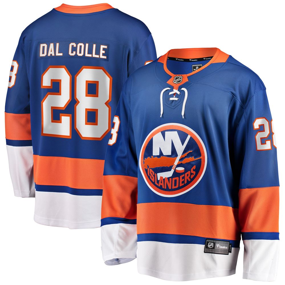 Men's Michael Dal Colle New York Islanders Replica Player Jersey Royal