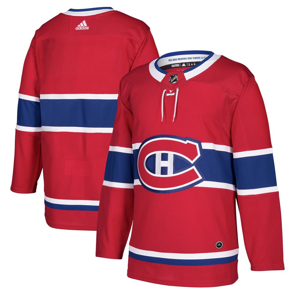 Men's Montreal Canadiens Home Blank Jersey Red