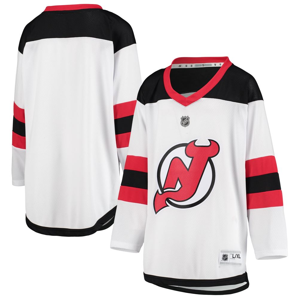 Men's New Jersey Devils Youth Away Replica Jersey White