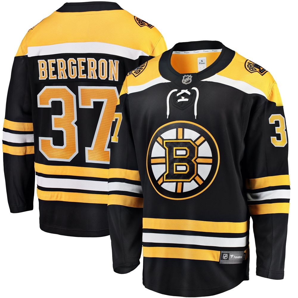Men's Patrice Bergeron Boston Bruins Youth Home Breakaway Player Jersey Black