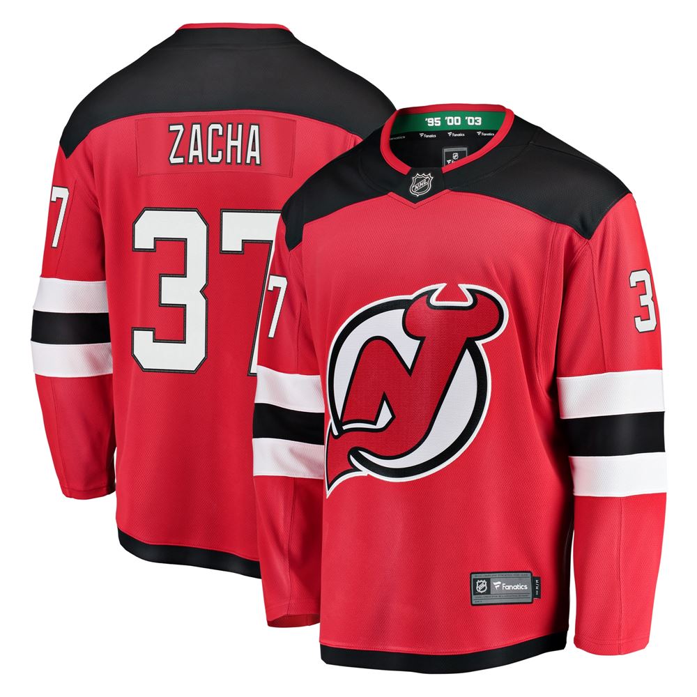 Men's Pavel Zacha New Jersey Devils Home Breakaway Player Jersey Red